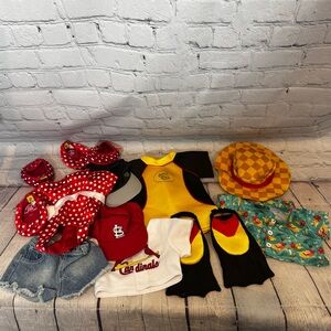 Build A Bear Lot of Assorted Clothes (Olaf Outfit, Scuba Set, Baseball, etc.)